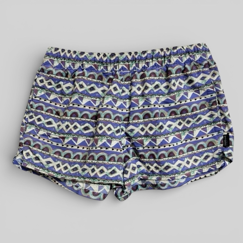 Patagonia Barely Baggies Shorts 2½” Aztec Bohemian Purple Print Size Small - Picture 2 of 8